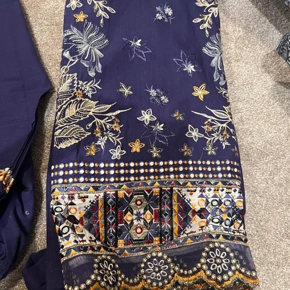 New3 piece laxuary winter salwar kameez xl baroque - Picture 5 of 10